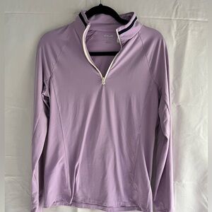 Ralph Lauren RLX Polo Golf 1/4 Zip Pullover Women's M Purple Performance